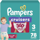 Pampers Diapers - Cruisers 360 - Size 3, 78 Count, Babyproof up to 100% Leakproof Pull-On Diaper