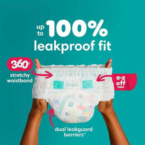 Pampers Diapers - Cruisers 360 - Size 5, 128 Count, Babyproof up to 100% Leakproof Pull-On Diaper