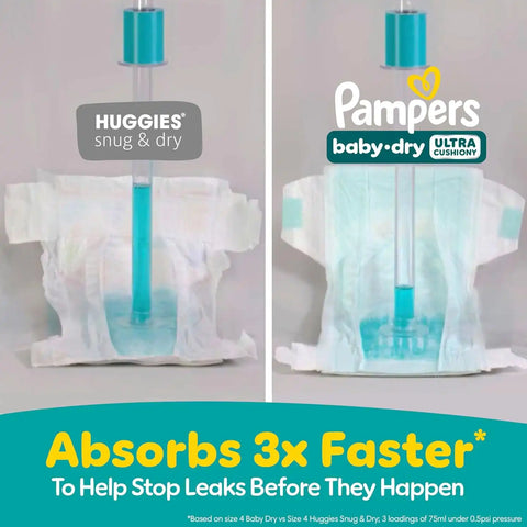 Pampers Diapers - Baby Dry - Size 5, 78 Count, Absorbent Disposable Infant Diaper (Packaging May Vary)