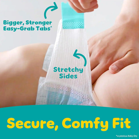 Pampers Diapers - Baby Dry - Size 7, 88 Count, Absorbent Disposable Infant Diaper (Packaging May Vary)