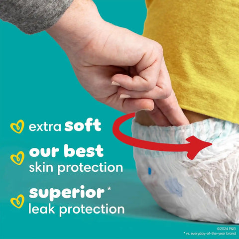 Pampers Swaddlers 360 Pull-On Diapers, Size 6, 92 Count, with Sensitive Water Based Baby Wipes 12 Flip-Top Packs (1008 Wipes Total)