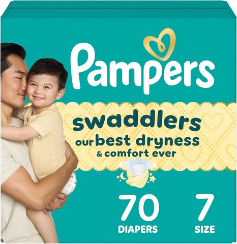 Pampers Swaddlers Diapers, Size 6 (23-44 lbs), 16 Count, Hypoallergenic, Absorbent, Keeps Baby Dry and Comfortable, Skin Safe Disposable Baby Diaper