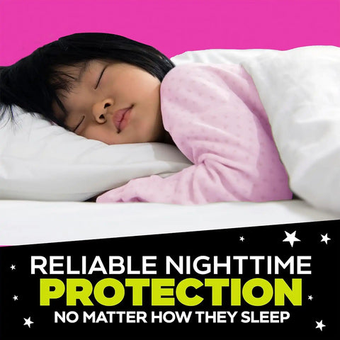 Ninjamas Girls Nighttime Underwear, Size S/M (38-70 lbs), 88 Count, Overnight Protection + Pampers Wipes, Sensitive, Water Based Wipe, Unscented, 336 Wipes Total [Packaging May Vary]