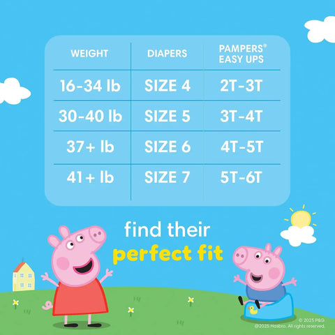 Pampers Easy Ups and Baby Wipes - Pull On Disposable Potty Training Underwear for Girls and Boys, Size 7 (5T-6T), 84 Count, ONE MONTH SUPPLY with Sensitive Wipes, 6X Pop-Top Packs, 336 Count