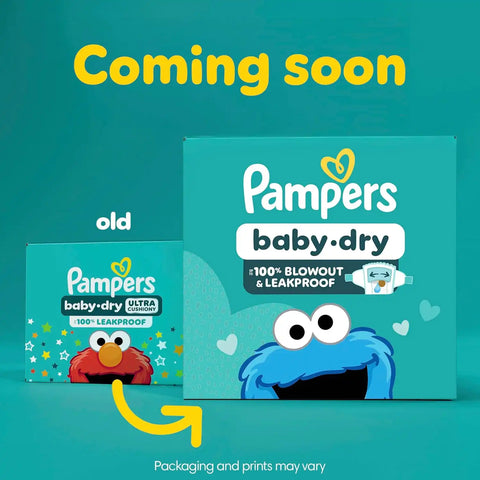 Pampers Diapers - Baby Dry - Size 3, 210 Count, Absorbent Disposable Infant Diaper (Packaging May Vary)