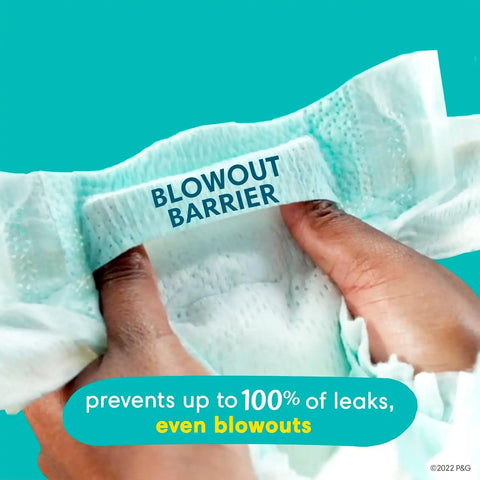 Pampers Swaddlers Diapers Newborn - Size 0, 120 Count, Ultra Soft Disposable Baby Diapers