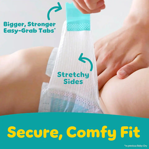 Pampers Diapers - Baby Dry - Size 6, 112 Count, Absorbent Disposable Infant Diaper (Packaging May Vary)