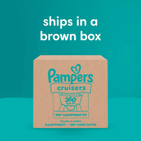 Pampers Diapers - Cruisers 360 - Size 5, 19 Count, Babyproof up to 100% Leakproof Pull-On Diaper (Packaging May Vary)