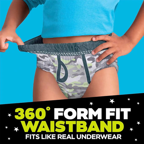 Ninjamas Boys Nighttime Underwear, Size L for Boys (64-95+ lbs), 68 Count, Ultra Absorbent + Pampers Wipes, Sensitive, Water Based Wipe, Hypoallergenic, and Unscented, 336 Wipes Total (4 Packs)
