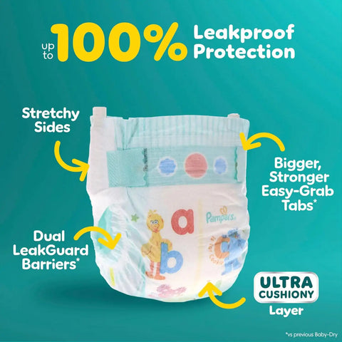Pampers Diapers - Baby Dry - Size 6, 64 Count, Absorbent Disposable Infant Diaper (Packaging May Vary)