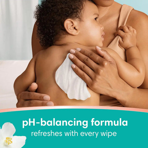 Pampers Wipes, Clean & Calm, Cotton Blossom Scent, 118 Wipes Total (3x Pop-Top Packs)