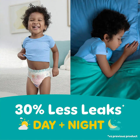 Easy Ups Girls & Boys Potty Training Pants, Size 7 (5T6T), 15 Count, Peppa Pig Absorbent Training Underwear, Up to 100% Leakproof Day and Night, Hypoallergenic (Packaging May Vary)