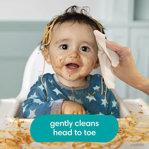 Pampers Baby Wipes, Complete Clean Baby Fresh Scented Wipe, Gently Cleans Head to Toe, 72 Total (1 Flip-Top Packs) (Pack of 8)