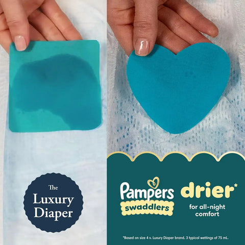 Pampers Swaddlers Diapers, Size 5 (20-37 lbs), 104 Count, Hypoallergenic, Absorbent, Keeps Baby Dry and Comfortable, Skin Safe Disposable Baby Diaper