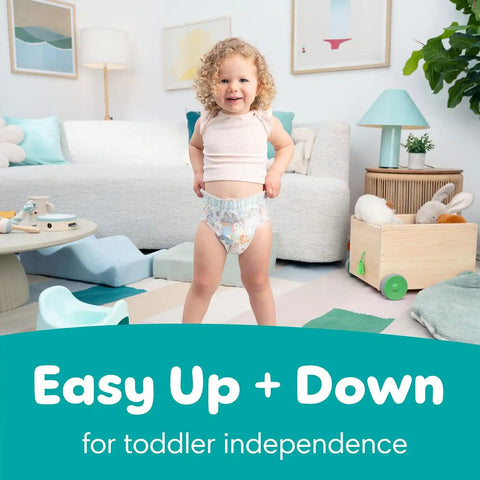 Pampers Easy Ups Pull On Training Underwear Boys, 3T-4T, 2 Month Supply (2 x 124 Count) with Sensitive Water Based Baby Wipes 12X Multi Pack Pop-Top and Refill (1008 Count)