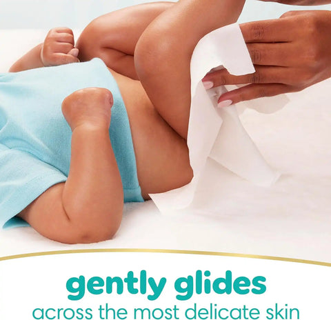 Pampers Pull On Cruisers 360° Fit Disposable Baby Diapers Size 6, 104 Count with Sensitive Water Based Baby Wipes 4X Pop-Top Packs (336 Count)