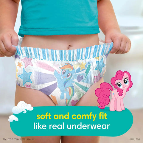 Pampers Training Pants - Easy Ups Girls & Boys - Size 2T-3T, 132 Count, My Little Pony Potty Underwear (Packaging May Vary)