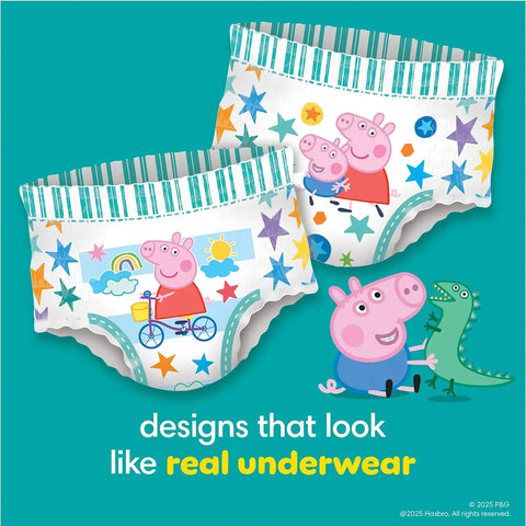 Pampers Easy Ups and Baby Wipes - Pull On Disposable Potty Training Underwear for Girls and Boys, Size 7 (5T-6T), 84 Count, ONE MONTH SUPPLY with Sensitive Wipes, 6X Pop-Top Packs, 336 Count