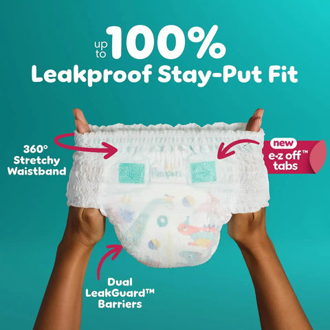 Diapers Size 7, 88 Count and Baby Wipes - Pampers Pull On Cruisers 360° Fit Baby Diapers with Stretchy Waistband, ONE MONTH SUPPLY with Sensitive Wipes, 6X Pop-Tops, 336 Count (Packaging May Vary)
