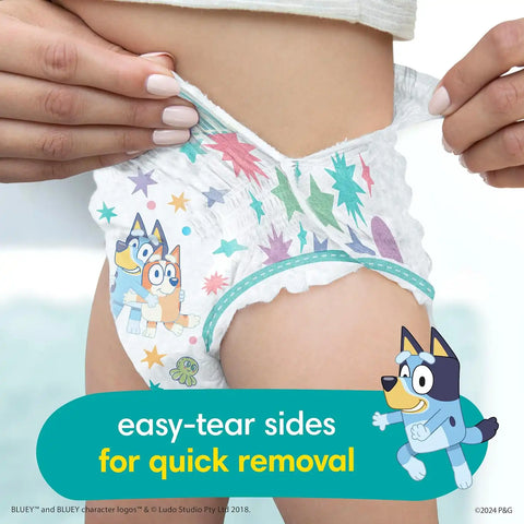 Pampers Easy Ups and Baby Wipes - Pull On Disposable Potty Training Underwear for Boys and Girls, Size 7 (5T-6T), 84 Count, ONE MONTH SUPPLY with Sensitive Wipes, 6X Pop-Top Packs, 336 Count