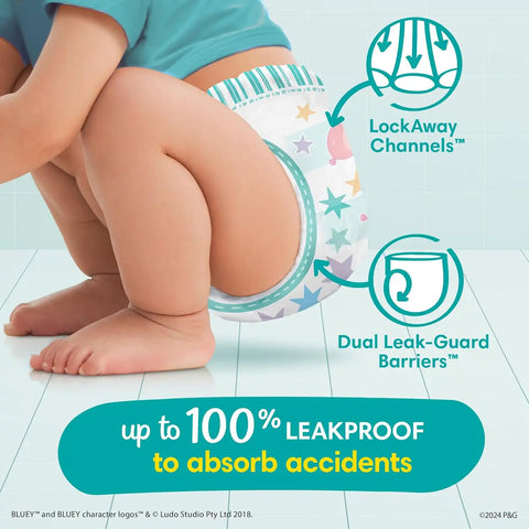 Pampers Easy Ups and Baby Wipes - Pull On Disposable Potty Training Underwear for Boys and Girls, Size 7 (5T-6T), 84 Count, ONE MONTH SUPPLY with Sensitive Wipes, 6X Pop-Top Packs, 336 Count