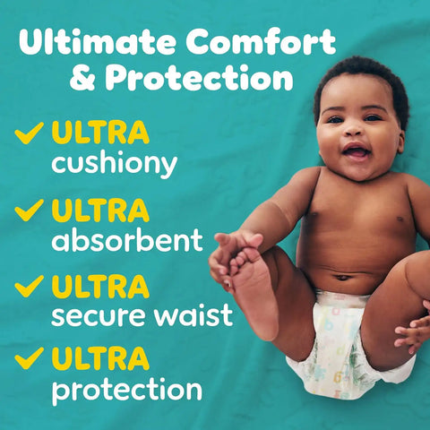 Pampers Diapers - Baby Dry - Size 3, 210 Count, Absorbent Disposable Infant Diaper (Packaging May Vary)