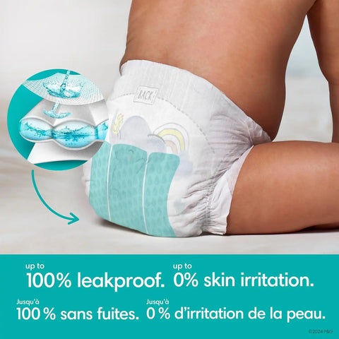 Pampers Swaddlers Diapers, Size P1 (<6 Ibs), Hypoallergenic, Absorbent, Keeps Baby Dry and Comfortable, Skin Safe Disposable Preemie Diaper 27 Count (Pack of 4)