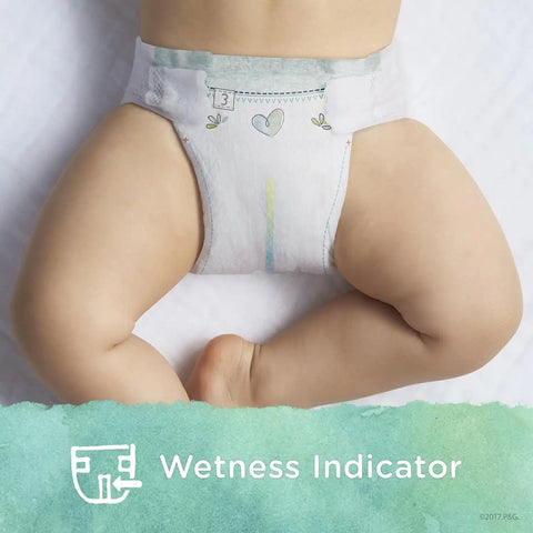 Pampers Diapers Newborn/Size 1 (8-14 lb), Pure Protection Disposable Baby Diapers, Hypoallergenic and Unscented Protection, Super Pack (Old Version), Size 1, 74 Count | Newborn/8-14 lb, Hypoallergenic, Unscented, Super Pack